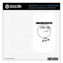 Challenge Accepted BlackBerry Curve Skin