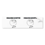 Challenge Accepted Bumper Sticker