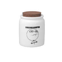 Challenge Accepted Candy Jar
