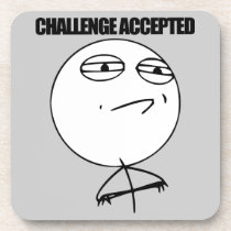 Challenge Accepted Cork Coaster