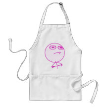 Challenge Accepted Pink & White Aprons