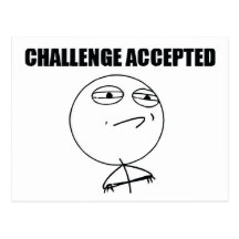 Challenge Accepted Postcard