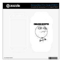 Challenge Accepted Samsung Nexus Skin Decals For Google Nexus S
