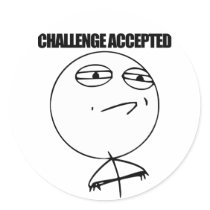 Challenge Accepted Sticker