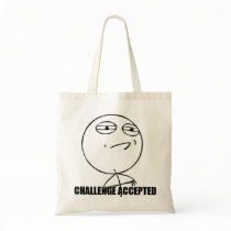 Challenge Accepted Tote Bag bags