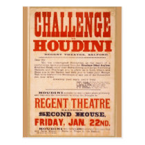Challenge Houdini postcards
