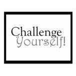 Challenge Yourself! -  Motivational Postcard