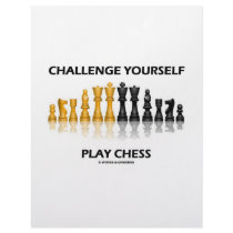 Challenge Yourself Play Chess Letterhead Template