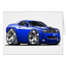 Challenger Blue Car Card