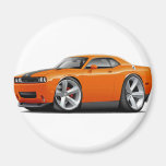 Challenger SRT8 Orange-Black Car Magnet