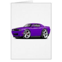 Challenger SRT8 Purple-Black Car Card