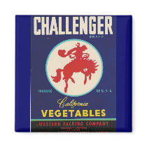 challenger vegetable label magnet by amazingvintage challenger vegetable label magnet