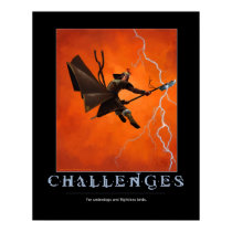 Challenges Motivational Poster posters