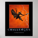 Challenges Motivational Poster posters