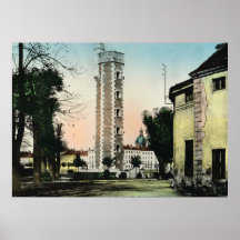 Chalons sur Saone, Water tower Poster