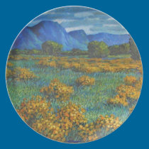 Chama in Springtime plates