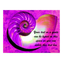 Chambered Nautilus Poster - With Your Text -1 posters by Acore48 Chambered Nautilus Poster - With Your Text -1 posters