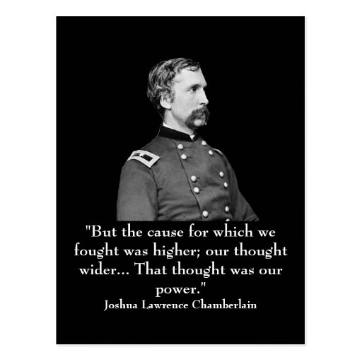 Chamberlain and quote postcard Zazzle