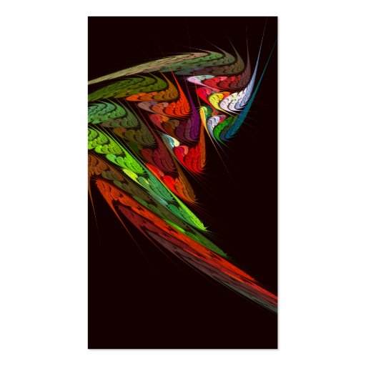 Chameleon Abstract Art Business Card (front side)