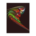 Chameleon Abstract Art Postcard