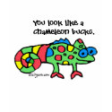 Chameleon Bucks T-Shirt by zooogle Chameleon Bucks T-Shirt