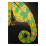 chameleon greeting card