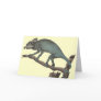Chameleon Greeting Card from an Antique Engraving