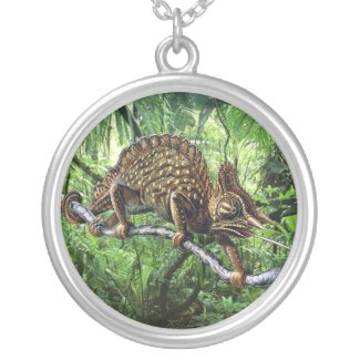 Horned Jackson's Chameleon Necklace