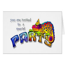 Chameleon Party Invitation Cards