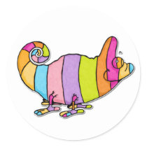 caméléon autocollants