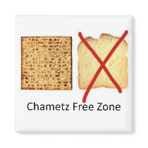 Chametz Free Zone Refrigerator Magnets