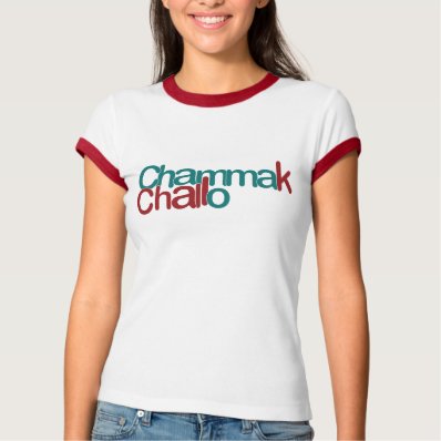Chammak Challo Beautiful Girl in Hindi T Shirt