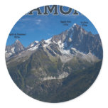 Chamonix - Aiguille Verte above Chamonix Stickers
