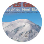 Chamonix - Alpes Grees Round Stickers