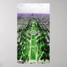 Champ-de-Mars from the Eiffel Tower Print