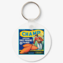 Champ Louisiana Sweet Potatoes keychains by AllVintage Champ Louisiana Sweet Potatoes keychains