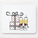 Champagne and Gifts Mousepad by weddingsareus Champagne and Gifts Mousepad