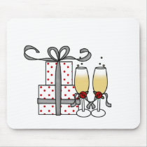 Champagne and Gifts Mousepad
