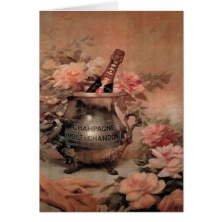 Champagne and Roses card