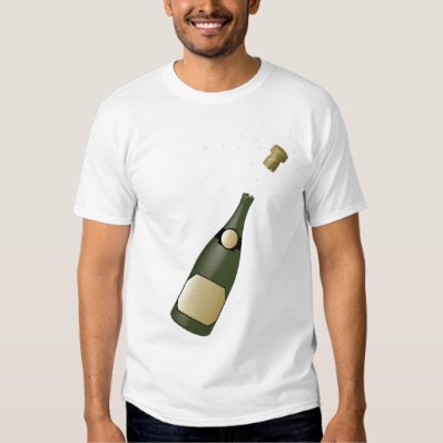 champagne bottle t shirt