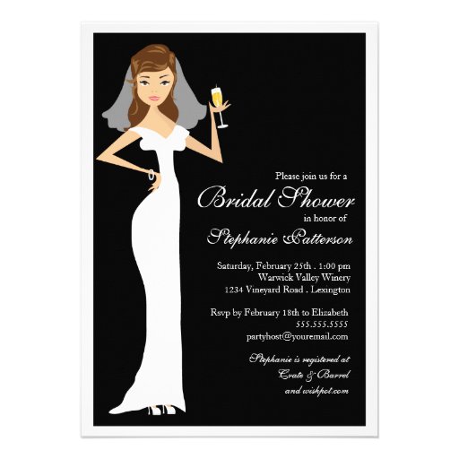 Champagne Bridal Shower Celebration Invitation