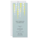 Champagne bubble blue modern chic holiday party invitation