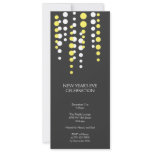 Champagne bubble gray modern chic holiday party invitations
