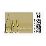 Champagne Bubbles Celebration Birthday Postage Champagne Bubbles Celebration Birthday Postage