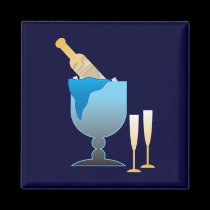Champagne Bucket Magnets magnets