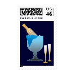 Champagne Bucket Postage Stamps