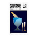 Champagne Bucket Postage Stamps