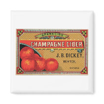 Champagne Cider JB Dickey, Newton, Kansas Fridge Magnets