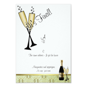 Champagne Divorce Party Invitation Champagne Divorce Party Invitation