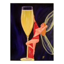 Champagne Fairy - Art Print